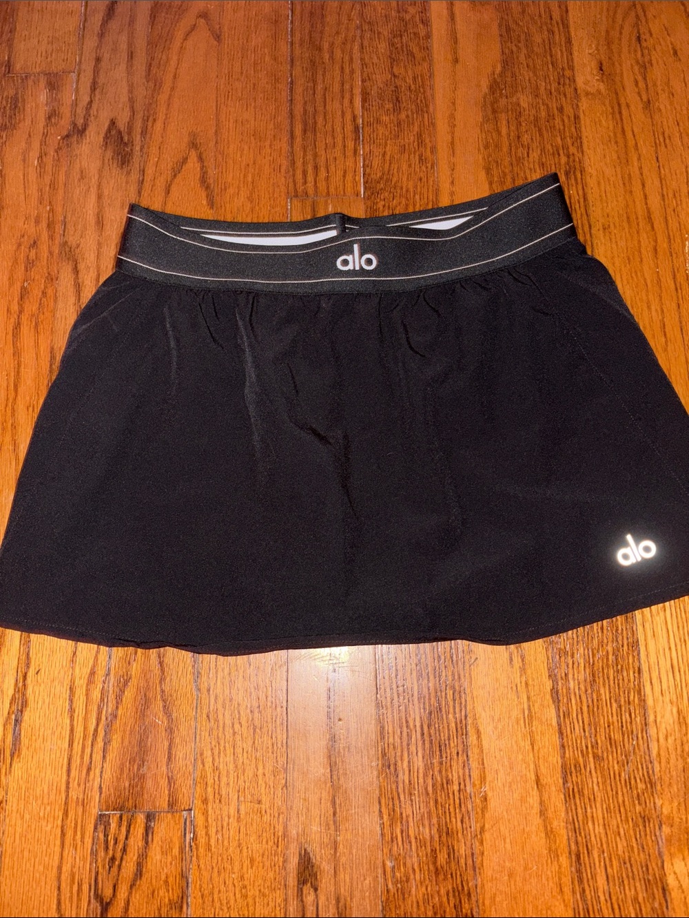 ALO Yoga Black Skater Active Skirt